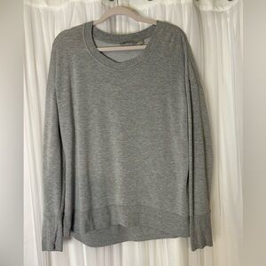 Athleta Heather Gray Crewneck Sweatshirt — size large